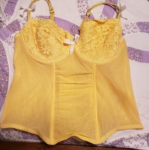 Sexy Canary Yellow Corset